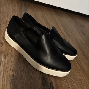 Black Slip-On Shoes (Nordstrom Rack)Sandra Black Vegan leather Women’s (9)
